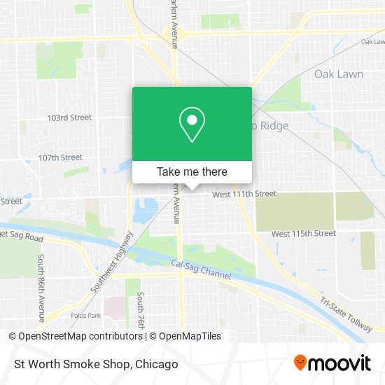 St Worth Smoke Shop map