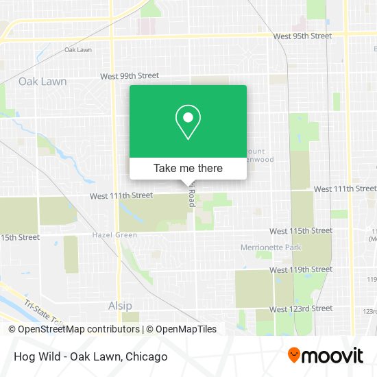 Hog Wild - Oak Lawn map