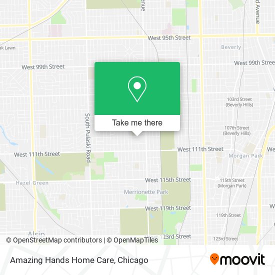 Amazing Hands Home Care map