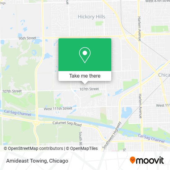 Amideast Towing map