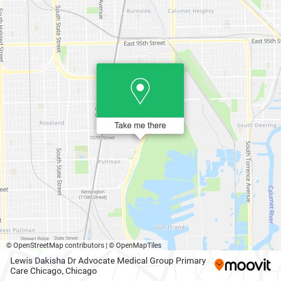 Mapa de Lewis Dakisha Dr Advocate Medical Group Primary Care Chicago
