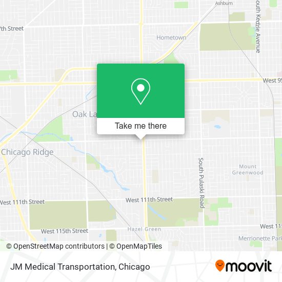 JM Medical Transportation map