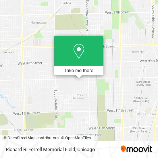 Richard R. Ferrell Memorial Field map