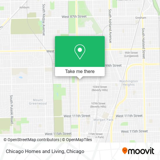 Chicago Homes and Living map