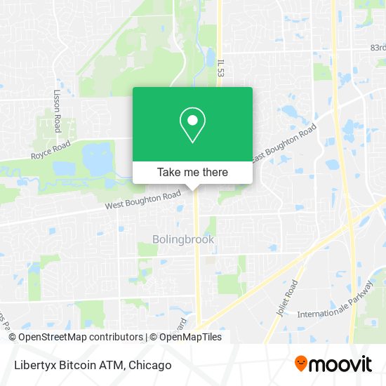 Mapa de Libertyx Bitcoin ATM