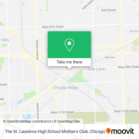 The St. Laurence High School Mother's Club map