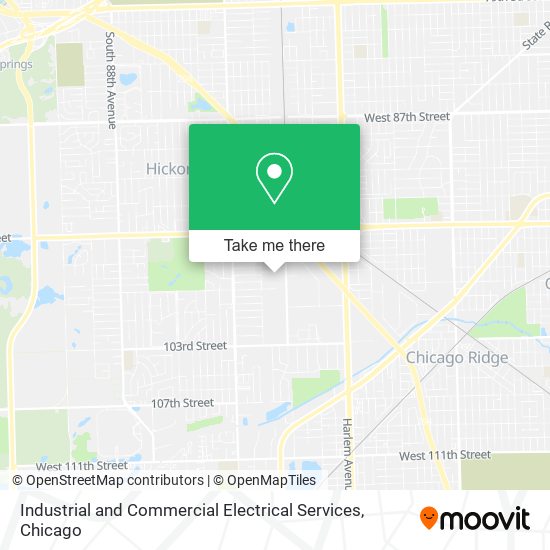 Industrial and Commercial Electrical Services map