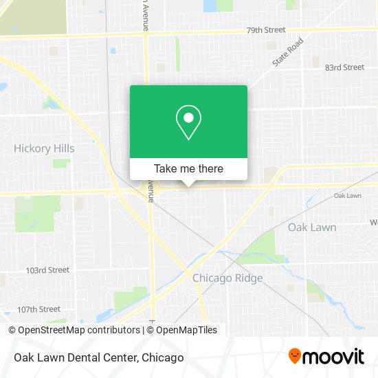 Mapa de Oak Lawn Dental Center
