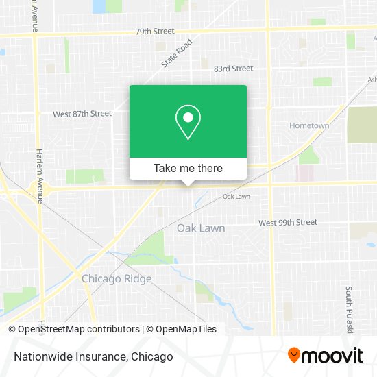 Mapa de Nationwide Insurance