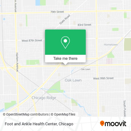 Foot and Ankle Health Center map