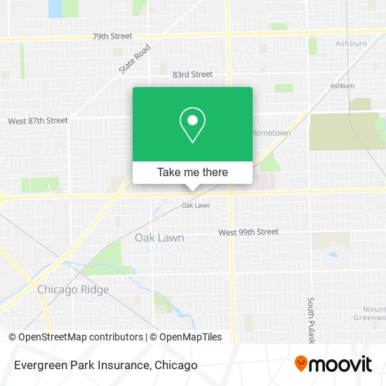 Evergreen Park Insurance map