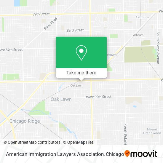 Mapa de American Immigration Lawyers Association