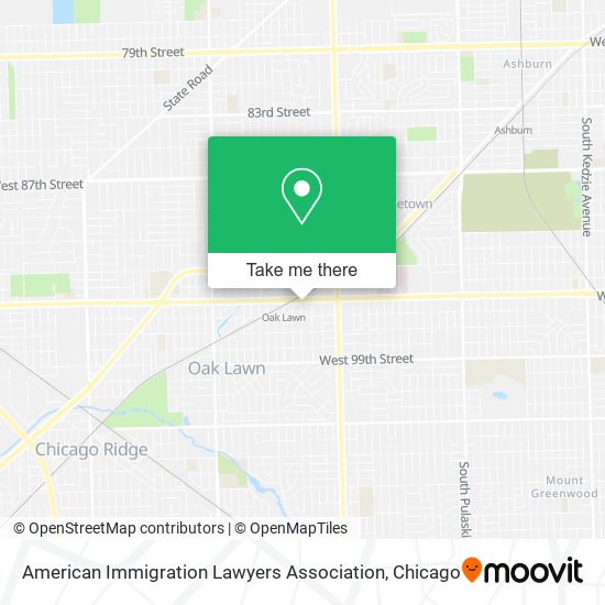 American Immigration Lawyers Association map