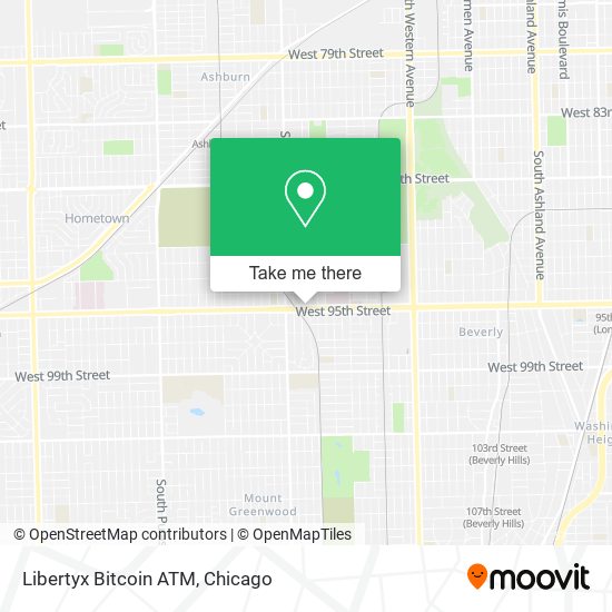 Mapa de Libertyx Bitcoin ATM