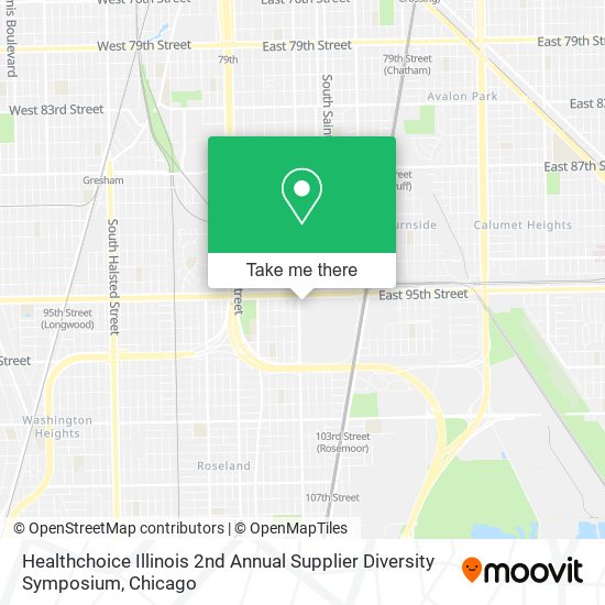 Healthchoice Illinois 2nd Annual Supplier Diversity Symposium map