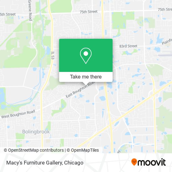 Macy's Furniture Gallery map