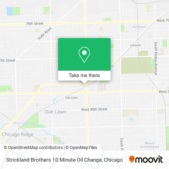 Mapa de Strickland Brothers 10 Minute Oil Change