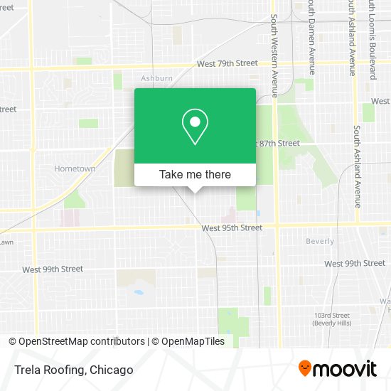 Trela Roofing map