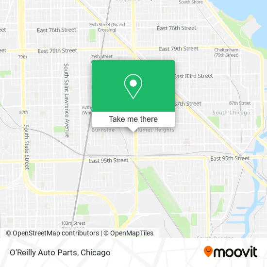 O'Reilly Auto Parts map