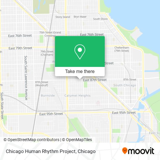 Mapa de Chicago Human Rhythm Project