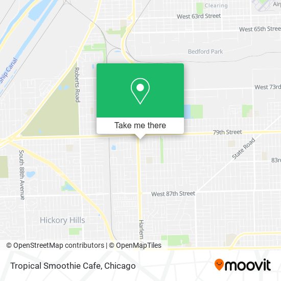 Tropical Smoothie Cafe map