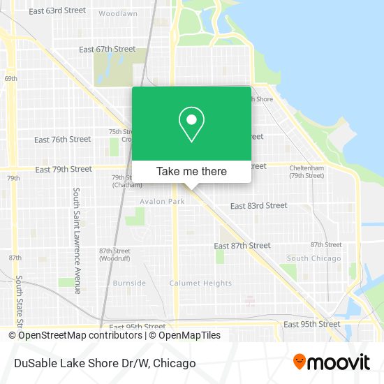 Mapa de DuSable Lake Shore Dr/W