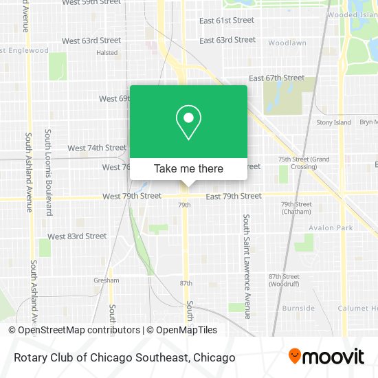 Rotary Club of Chicago Southeast map