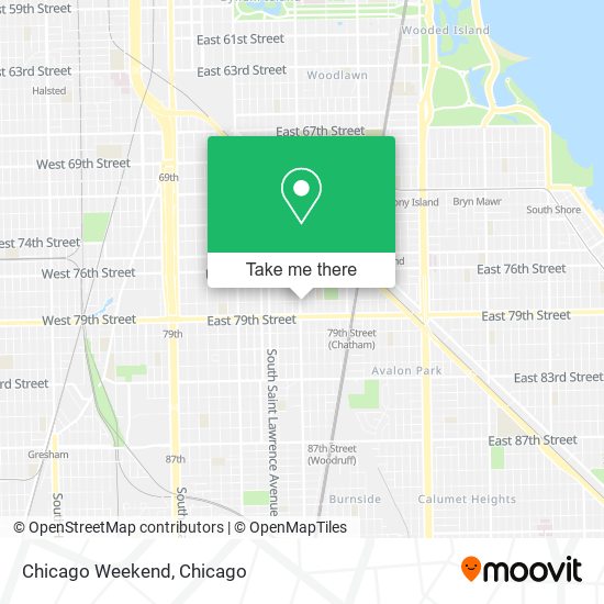 Mapa de Chicago Weekend