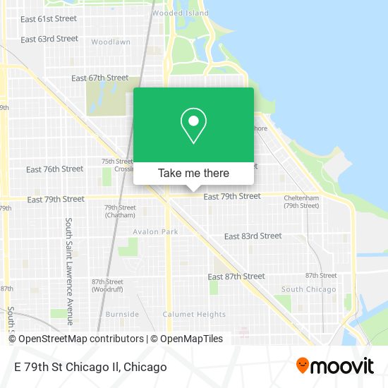 E 79th St Chicago Il map