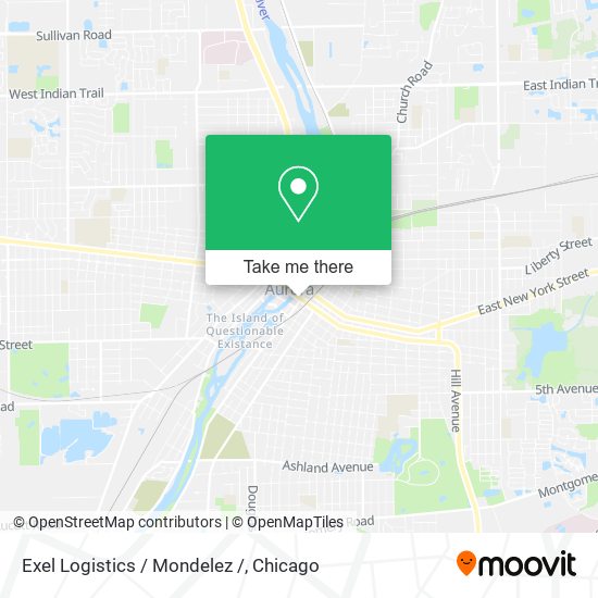 Exel Logistics / Mondelez / map