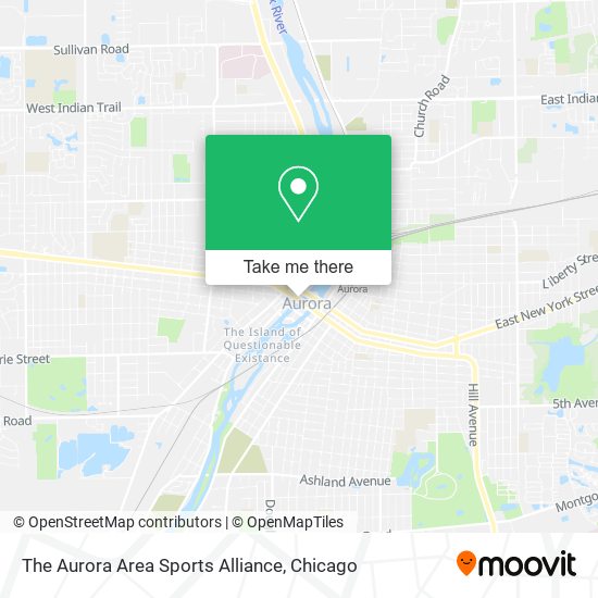 The Aurora Area Sports Alliance map