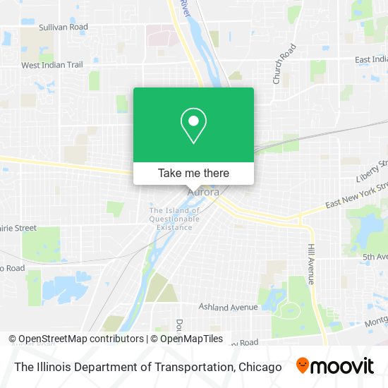 The Illinois Department of Transportation map