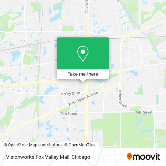 Visionworks Fox Valley Mall map