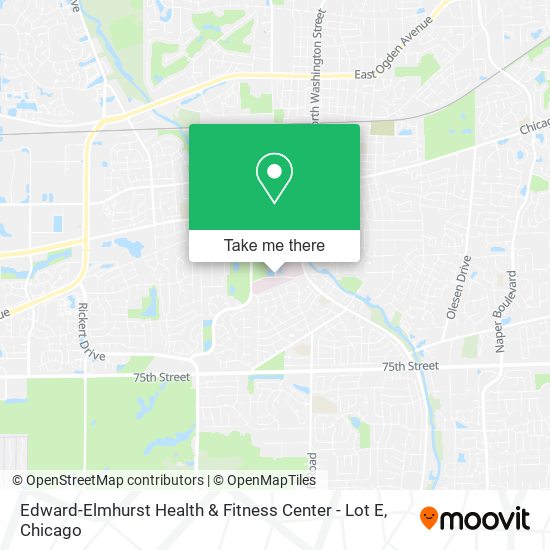 Mapa de Edward-Elmhurst Health & Fitness Center - Lot E