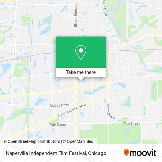 Naperville Independent Film Festival map