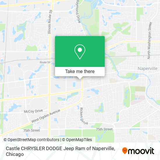 Castle CHRYSLER DODGE Jeep Ram of Naperville map