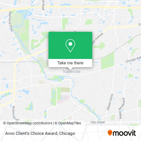 Mapa de Avvo Client's Choice Award