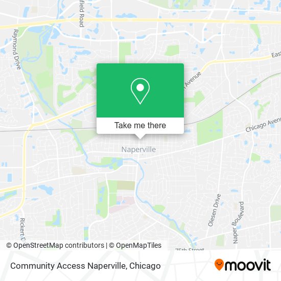 Mapa de Community Access Naperville