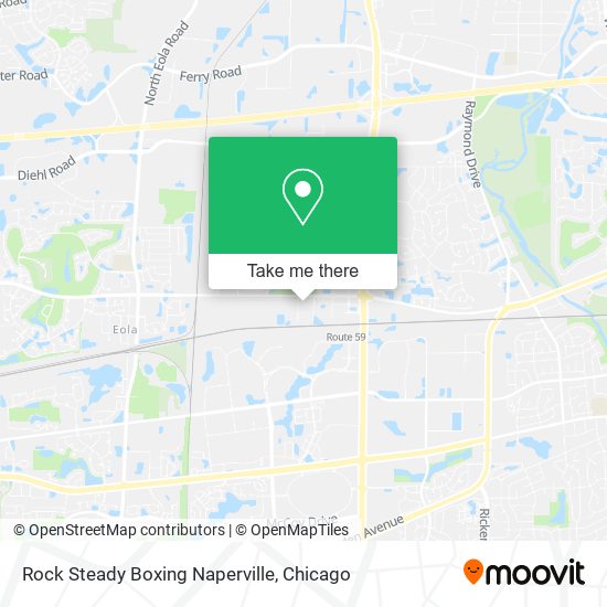 Mapa de Rock Steady Boxing Naperville