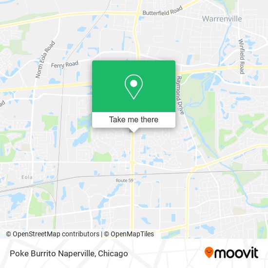 Poke Burrito Naperville map