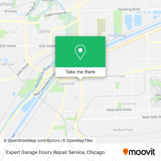 Expert Garage Doors Repair Service map