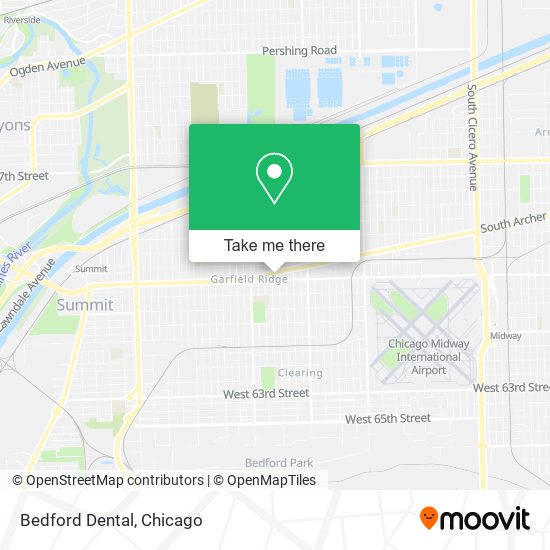 Bedford Dental map