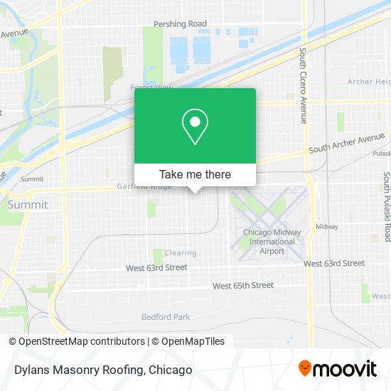 Dylans Masonry Roofing map