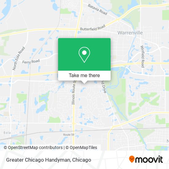 Mapa de Greater Chicago Handyman