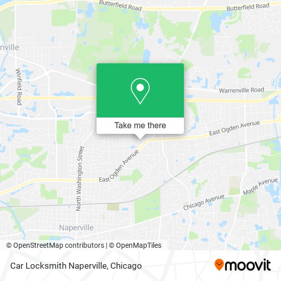 Car Locksmith Naperville map