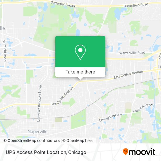 UPS Access Point Location map