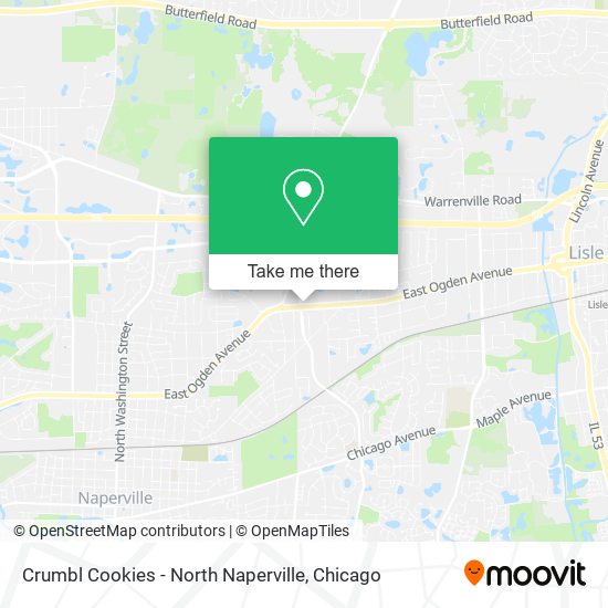 Crumbl Cookies - North Naperville map