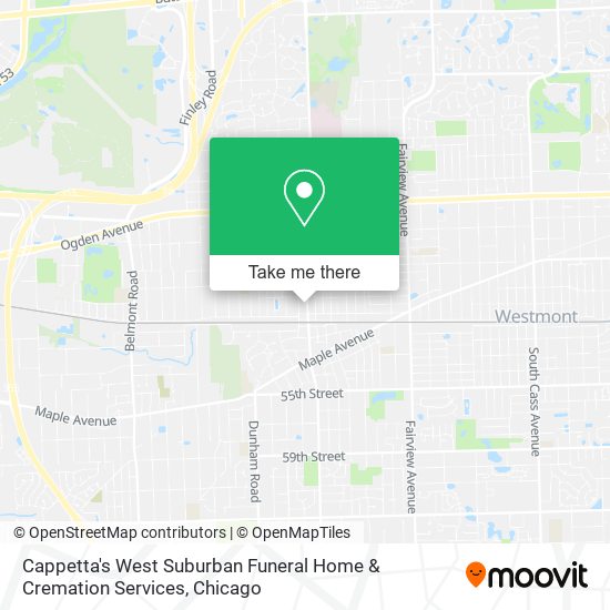 Cappetta's West Suburban Funeral Home & Cremation Services map