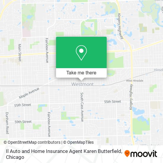 Mapa de Il Auto and Home Insurance Agent Karen Butterfield
