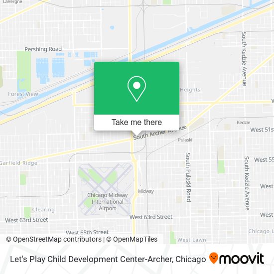 Let's Play Child Development Center-Archer map